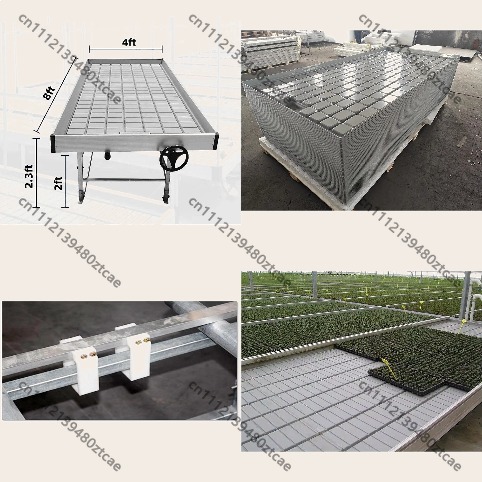 Flood Tray Table - Tavoli Scorrevoli per Serra, Vassoi Idroponici