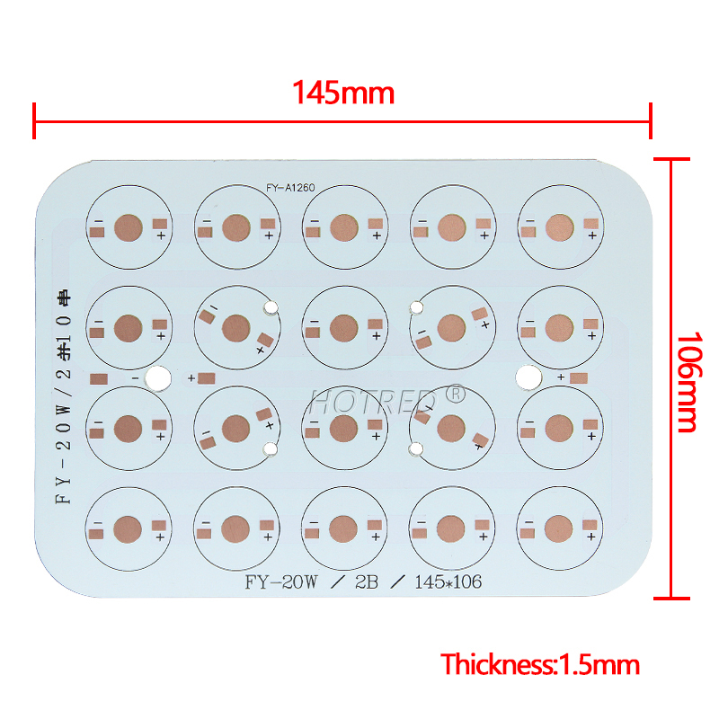 Scheda PCB in alluminio per LE - Flood Tray Table recensione e prezzo